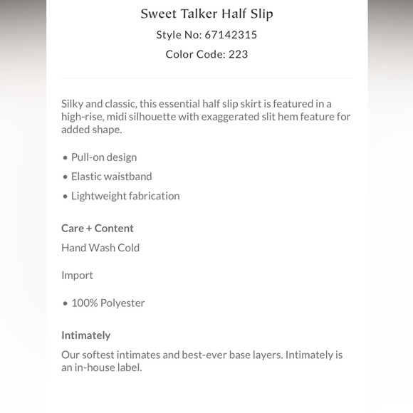 NWT Free People Half Slip in Cinnamon Rose - Picture 8 of 9